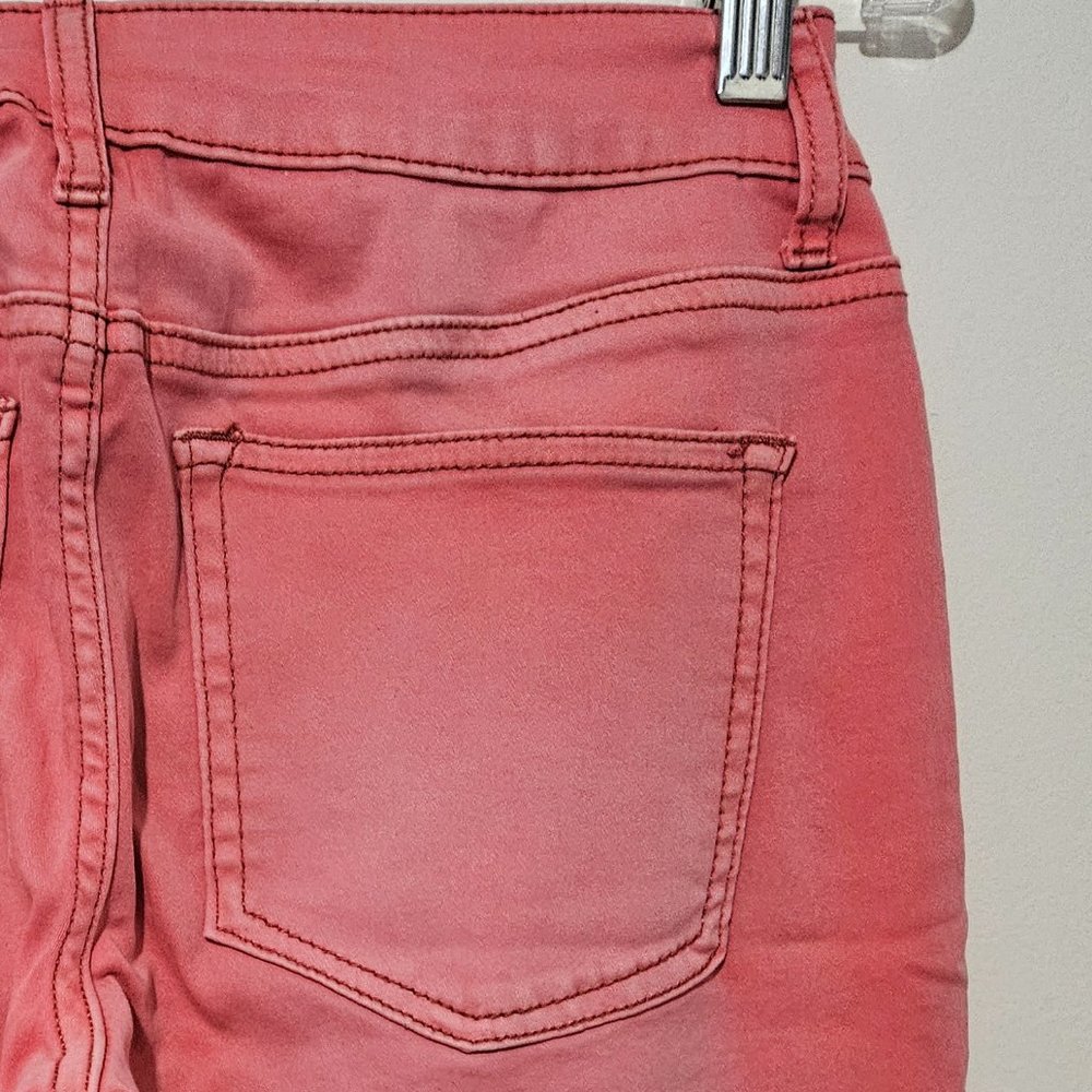 Maurices Mid Rise Skinny Jeans Pink Size Small Regular Stretch Ankle Bubblegum